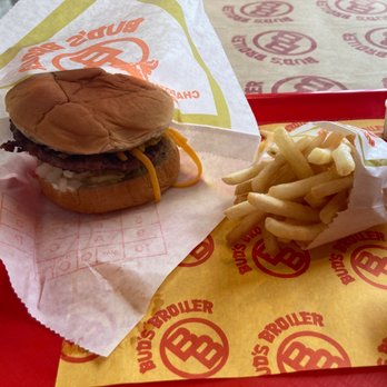 Bud's Broiler - #6 and small fries. - Burgers Near Me - New Orleans, Louisiana Bud's Broiler - #6 and small fries. - Burgers Near Me - New Orleans, Louisiana