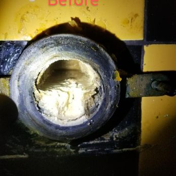 Crown Plumbing - Before Picture of the calcium they removed - Plumbing Near Me - San Jose, California