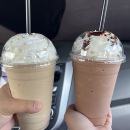 Churro Latte blended and Mexican Mocha Blended Churro Latte blended and Mexican Mocha Blended