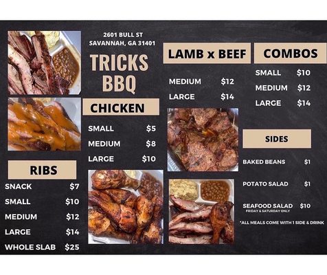 Menu photo 3 Tricks BBQ Savannah, GA