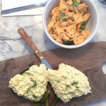 Olive & Thyme - Egg salad sandwich (doesn't look good lol) and chicken pasta a - Sandwiches Near Me - Toluca Lake, California Olive & Thyme - Egg salad sandwich (doesn't look good lol) and chicken pasta a - Sandwiches Near Me - Toluca Lake, California