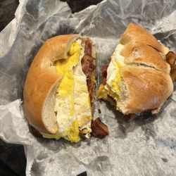 A&B Bagel, Deli, and Grill II - Bacon, Egg and Cheese.