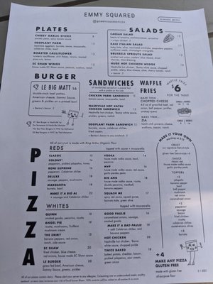 Menu photo 2 Emmy Squared Pizza - Shaw Washington, DC, DC