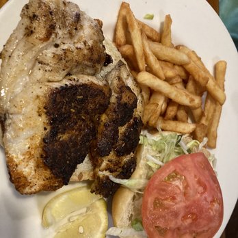 Sunset Grille - Blackened Trout (I think) - Seafood Near Me - Saint Augustine, Florida