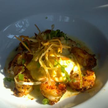 Backstreet Cafe - Shrimp & Stone ground yellow grits. - New American Near Me - Houston, Texas
