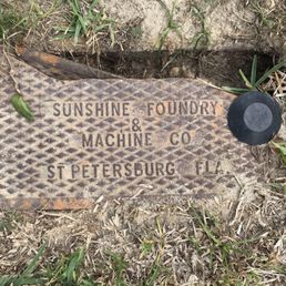 This is the metal plate the driver accidentally drove over and he was pleasant enough, acknowledged it was his fault for cracking the cover. This is the metal plate the driver accidentally drove over and he was pleasant enough, acknowledged it was his fault for cracking the cover.