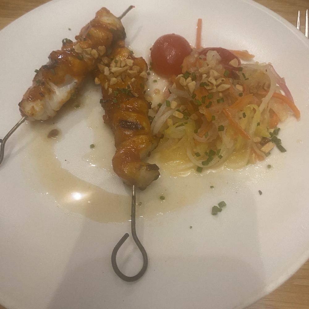 Yellowbelly - Fish Skewers. Tonight was halibut - New American Near Me - St. Louis, Missouri Yellowbelly - Fish Skewers. Tonight was halibut - New American Near Me - St. Louis, Missouri