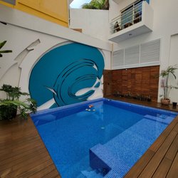 Bahia Chic Cha Hotel - Swimming pool on lobby floor