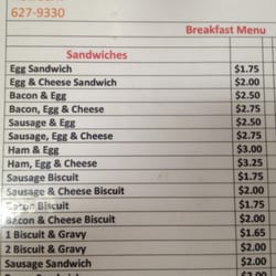 City Cafe - Menu: Breakfast