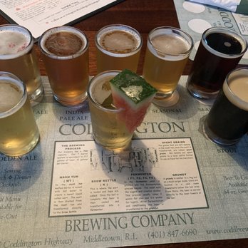 Coddington Brewery - Beer flight - Breweries Near Me - Middletown, Rhode Island