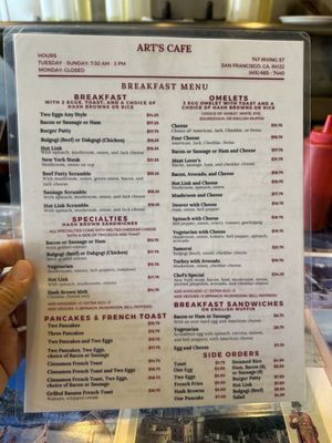 Menu photo 3 Art's Cafe San Francisco, CA Menu photo 3 Art's Cafe San Francisco, CA