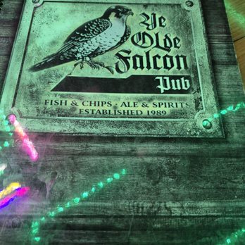 Ye Olde Falcon Pub - Just the drink menu cover - Pubs Near Me - Davie, Florida