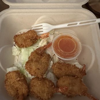 Coconut's Fish Cafe - Kamaole - Coconut Shrimp. Fried perfection with dipping sauce - Seafood Near Me - Kihei, Hawaii Coconut's Fish Cafe - Kamaole - Coconut Shrimp. Fried perfection with dipping sauce - Seafood Near Me - Kihei, Hawaii