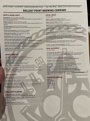 Menu photo 7 Ballast Point Brewing San Diego, CA Menu photo 7 Ballast Point Brewing San Diego, CA