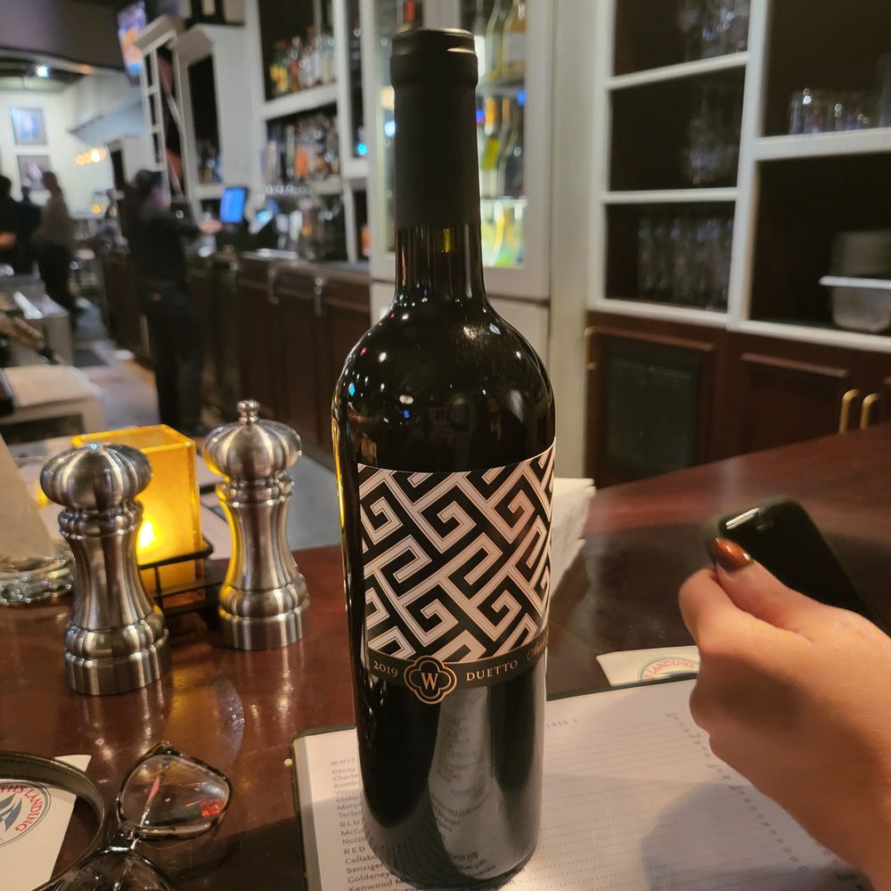 Zephyr Grill & Bar - 2019 Duetto Cabernet blend from Wente (delicious!) - American Near Me - Livermore, California Zephyr Grill & Bar - 2019 Duetto Cabernet blend from Wente (delicious!) - American Near Me - Livermore, California