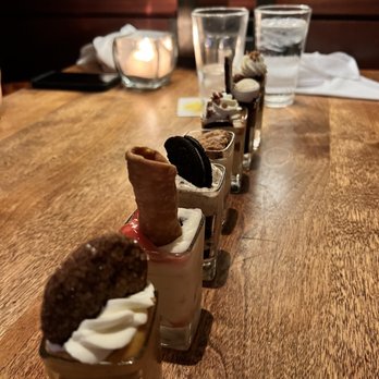 Seasons 52 - The dessert flight - New American Near Me - Jacksonville, Florida Seasons 52 - The dessert flight - New American Near Me - Jacksonville, Florida