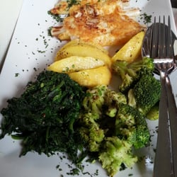 Il Piccolino - Beilage zu Gamberonis ... genial der überbackene Spargel