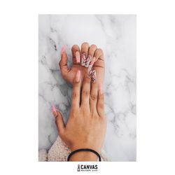 Canvas Nails & Spa - Acrylic Full set - Nail Art