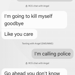 The text person sent me before I called The text person sent me before I called