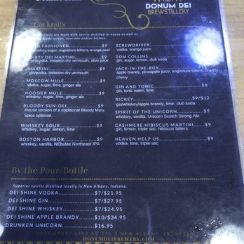 Donum Dei Brewery - Drink menu - Breweries Near Me - New Albany, Indiana Donum Dei Brewery - Drink menu - Breweries Near Me - New Albany, Indiana