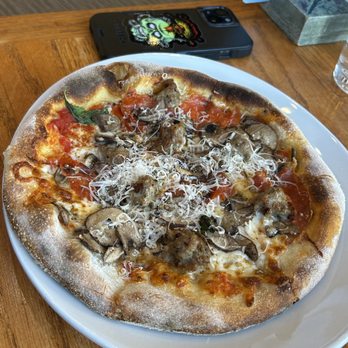 California Pizza Kitchen - Meat and mushroom pizza Feb 2024 - Pizza Near Me - Glendale, California
