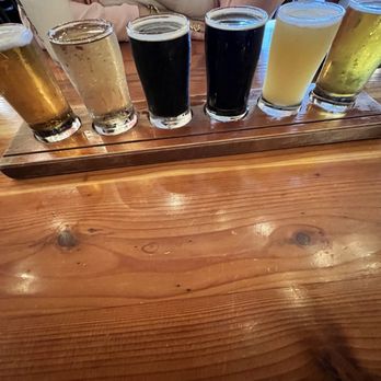 Mountain Rambler Brewery - Beer flight - New American Near Me - Bishop, California