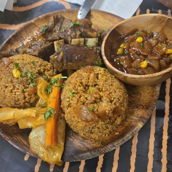Dakar Street Food - Lamb.  Very hard to eat stiff, break your teeth. - Senegalese Near Me - Houston, Texas