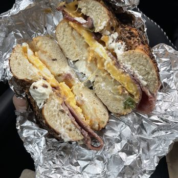 Best Bagel Shop - The honey crisp with turkey bacon - Bagels Near Me - Houston, Texas Best Bagel Shop - The honey crisp with turkey bacon - Bagels Near Me - Houston, Texas