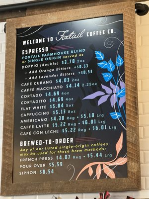 Menu photo 2 Foxtail Coffee - Boca Valley Boca Raton, FL Menu photo 2 Foxtail Coffee - Boca Valley Boca Raton, FL