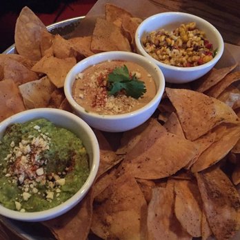 La Carnita - chips w/ 3 all three dips - Mexican Near Me - Toronto, Ontario