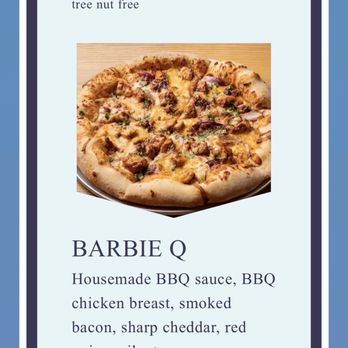 Schussboom Brewing - Menu example of what appears to be a good pizza. - Breweries Near Me - Reno, Nevada