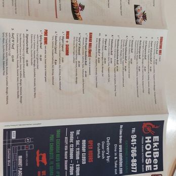 EkiBen House - Back menu - Japanese Near Me - Port Charlotte, Florida EkiBen House - Back menu - Japanese Near Me - Port Charlotte, Florida