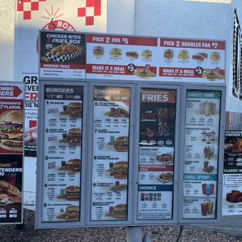 Rally's - a menu for a fast food restaurant - Burgers Near Me - Mesa, Arizona Rally's - a menu for a fast food restaurant - Burgers Near Me - Mesa, Arizona