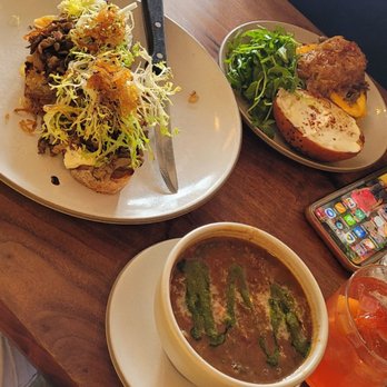 Outerlands - Awesome bean soup and breakfast with eggs, I think on a brioche. We loved the simple, healthy, delicious meal. Will be back for sure. - New American Near Me - San Francisco, California Outerlands - Awesome bean soup and breakfast with eggs, I think on a brioche. We loved the simple, healthy, delicious meal. Will be back for sure. - New American Near Me - San Francisco, California