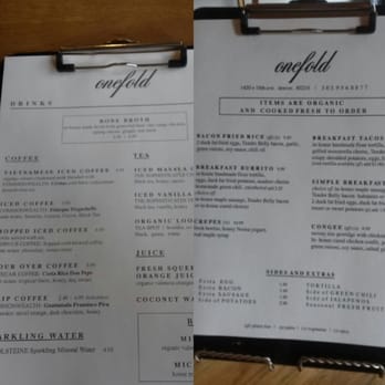 Onefold - 8~21~15 Menu, they don't have the Duck Hash though :( was wanting to try that too. - Breakfast & Brunch Near Me - Denver, Colorado Onefold - 8~21~15 Menu, they don't have the Duck Hash though :( was wanting to try that too. - Breakfast & Brunch Near Me - Denver, Colorado