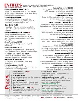 Menu photo 1 Primo On Water Street Fall River, MA Menu photo 1 Primo On Water Street Fall River, MA
