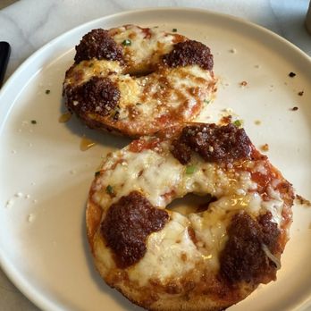 The Nitro Bar - PIZZA BAGEL! Classic, not the Italian. - Coffee & Tea Near Me - Newport, Rhode Island