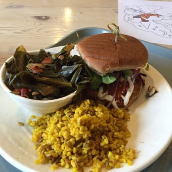 Sunflower Cafe - Bbq sandwich, collards and sunflower rice! Vegan decadence before 3 days on trail! - Cafes Near Me - Nashville, Tennessee Sunflower Cafe - Bbq sandwich, collards and sunflower rice! Vegan decadence before 3 days on trail! - Cafes Near Me - Nashville, Tennessee