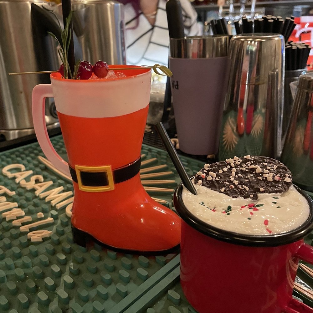 Christmas cocktails! I had the boozy hot chocolate & it was delicious! Christmas cocktails! I had the boozy hot chocolate & it was delicious!