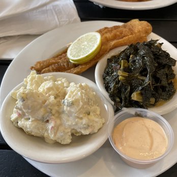 Melba's Restaurant - Catfish, collard greens and Mommas potato salad. - Southern Near Me - New York, New York