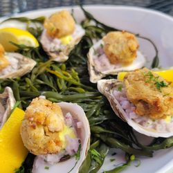 Savour in the Garden - Popcorn oysters. Phenomenal!