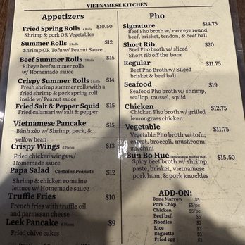 Chef Papa Vietnamese Kitchen - Menu - Vietnamese Near Me - Flushing, New York Chef Papa Vietnamese Kitchen - Menu - Vietnamese Near Me - Flushing, New York
