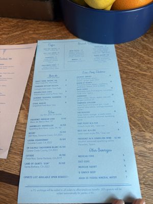 Menu photo 3 Horsefeather San Francisco, CA