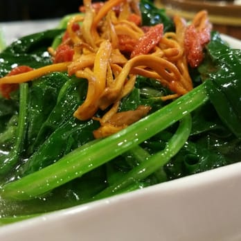 Golden Sand Harbor - Cordyceps and spinach (too bad they were out of pea tips) - Dim Sum Near Me - Dublin, California Golden Sand Harbor - Cordyceps and spinach (too bad they were out of pea tips) - Dim Sum Near Me - Dublin, California