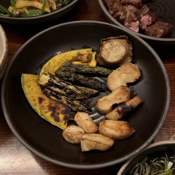 Howoo - Grilled squash and mushroom and asparagus - Barbeque Near Me - New York, New York Howoo - Grilled squash and mushroom and asparagus - Barbeque Near Me - New York, New York