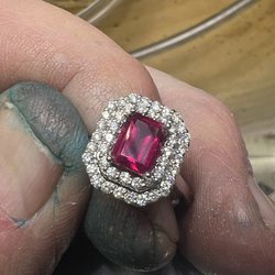 Royal Diadem Jewelers, LLC - Ted spinel and diamonds