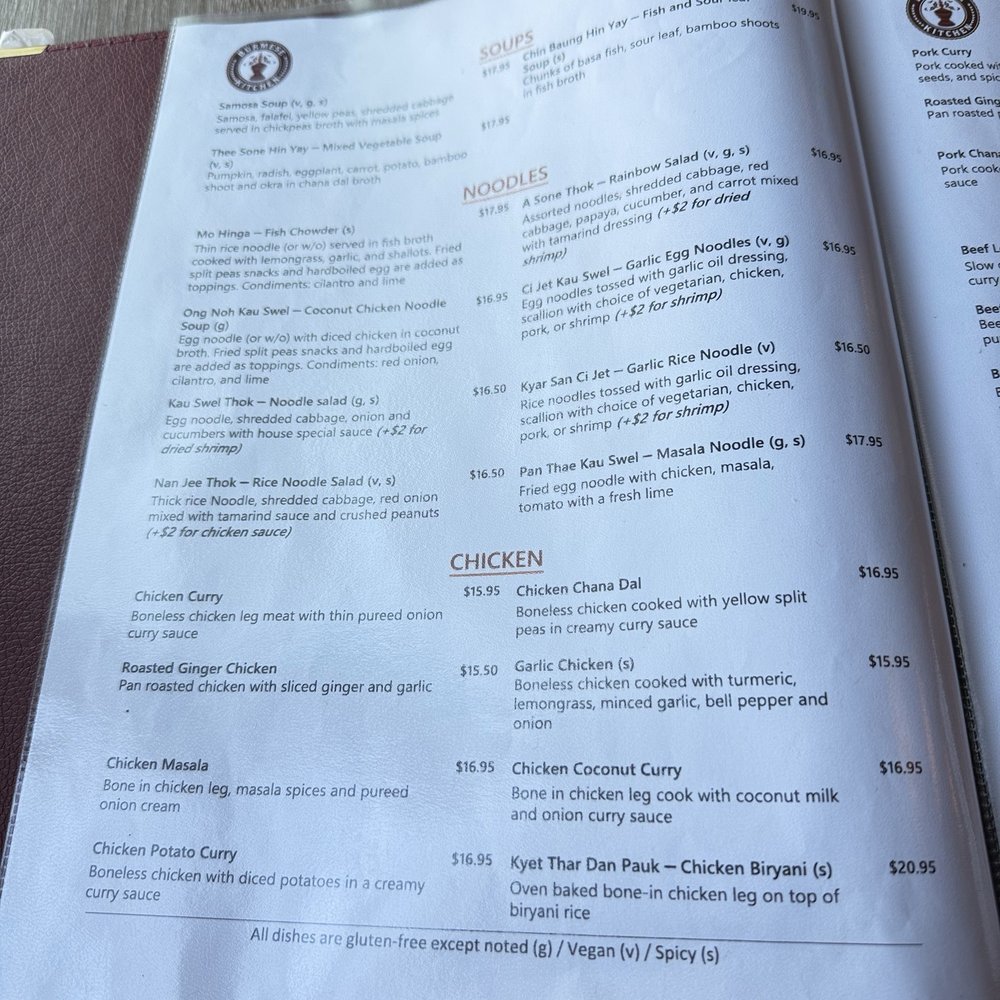 Burmese Kitchen - Menu 12/2025 - Burmese Near Me - San Francisco, California Burmese Kitchen - Menu 12/2025 - Burmese Near Me - San Francisco, California