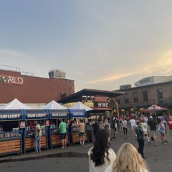 Charlotte Metro Credit Union Uptown Amphitheatre Charlotte - Merchandise section (in the back)