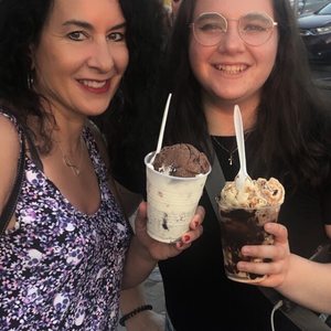 Photo of Yum Yums Ice Cream - Sea Isle City, NJ, United States. me and my girl about to dive in!