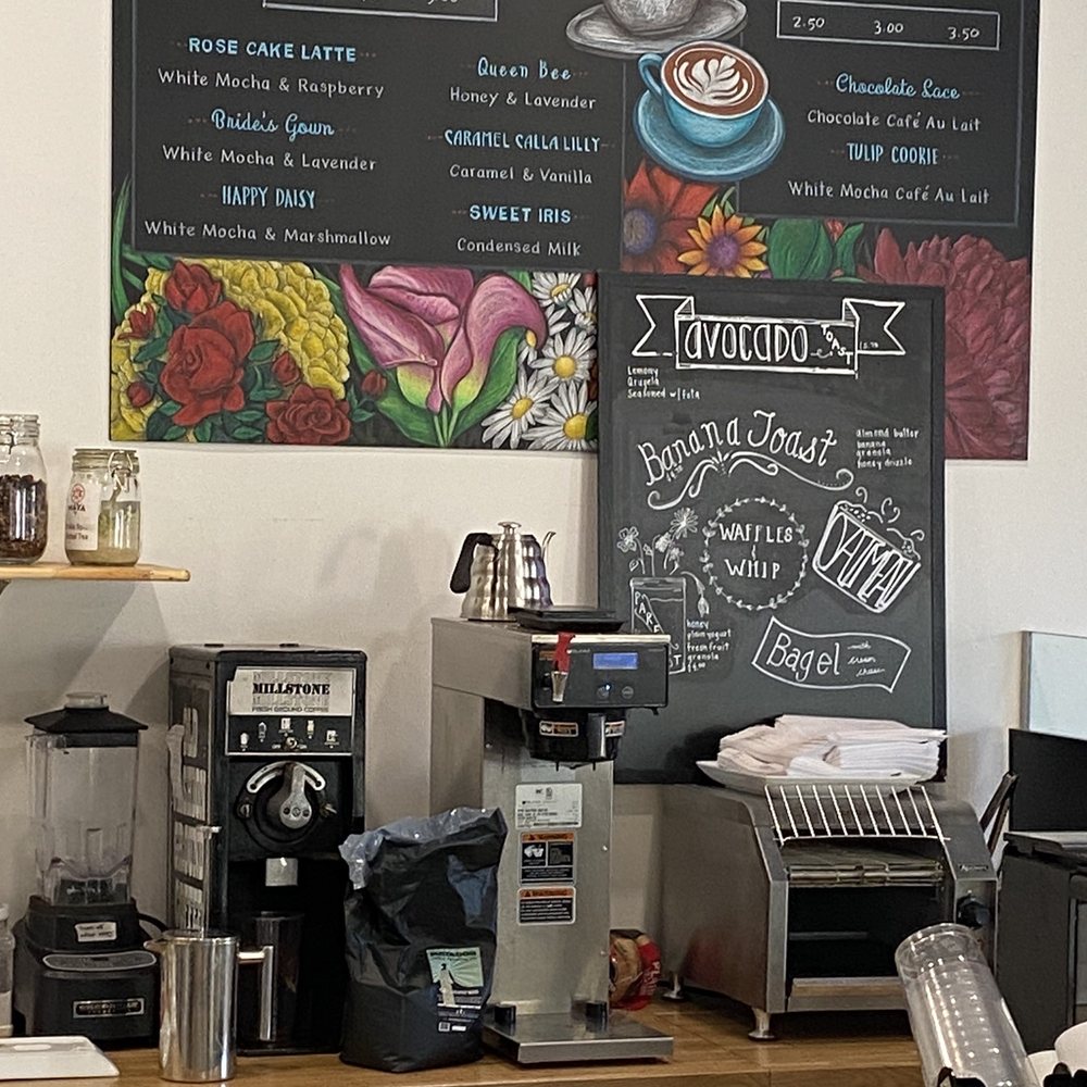 Jasmine Jo Coffee & Flowers - Menu board. Food offerings NOT available for another week. - Coffee & Tea Near Me - Phoenix, Arizona Jasmine Jo Coffee & Flowers - Menu board. Food offerings NOT available for another week. - Coffee & Tea Near Me - Phoenix, Arizona